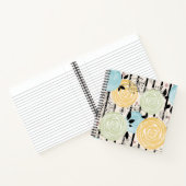 Retro, abstrakte Blume Notizblock (Innenseite)