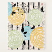 Retro, abstrakte Blume Planer (Rückseite)