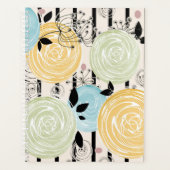 Retro, abstrakte Blume Planer (Vorderseite)