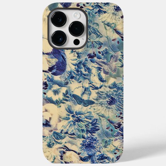 Retro Abstrakte Blume Schmetterling Kunstwerk Gart Case-Mate iPhone Hülle (Rückseite)