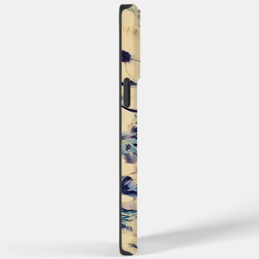 Retro Abstrakte Blume Schmetterling Kunstwerk Gart Case-Mate iPhone Hülle (Rückseite / Rechts)