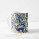 Retro Abstrakte Blume Schmetterling Kunstwerk Gart Kaffeetasse (Vorderseite Links)