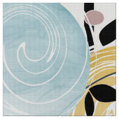 Retro, abstrakte Blume Stoff (Nahaufnahme)