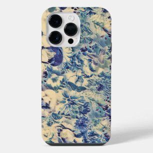 Retro abstrakte Blumen Schmetterling Kunstwerk Gar iPhone 14 Pro Max Hülle