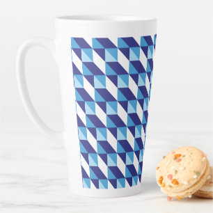 Retro-Abstrakte Farbtöne des geometrischen Musters Milchtasse