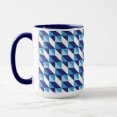 Retro-Abstrakte Farbtöne des geometrischen Musters Tasse (Links)