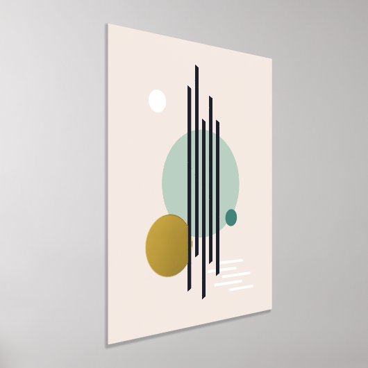 Retro abstrakte geometrische Kunst Foliendrucke (Ablage )