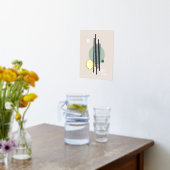 Retro abstrakte geometrische Kunst Foliendrucke (Ablage(Küche))