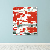 Retro Abstrakte Kunst-Déco Leinwanddruck (Insitu (Holzboden))