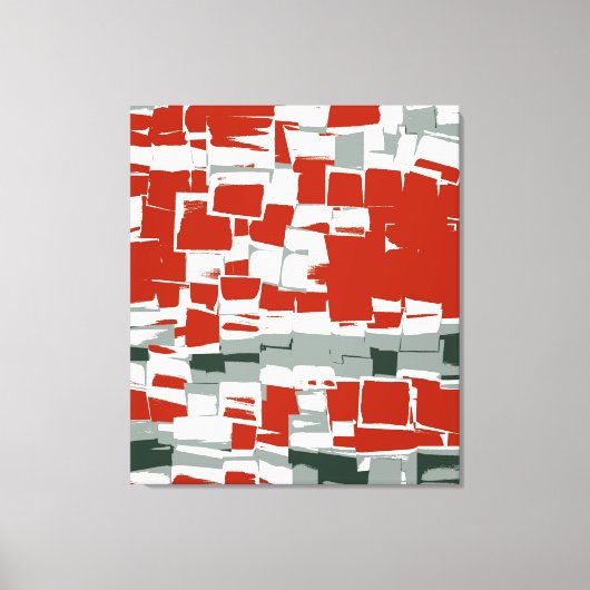 Retro Abstrakte Kunst-Déco Leinwanddruck (Vorderseite)