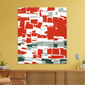 Retro Abstrakte Kunst-Déco Leinwanddruck (Insitu (Wohnzimmer))