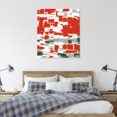Retro Abstrakte Kunst-Déco Leinwanddruck (Insitu (Schlafzimmer))