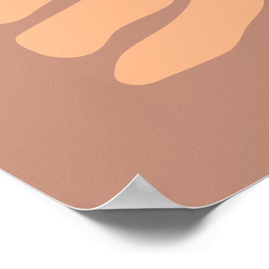 Retro-abstrakte Kunst Poster (Ecke)