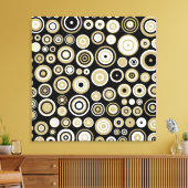 Retro Abstrakte Kunst - überzogene Canvas Leinwanddruck (Insitu (Wohnzimmer))