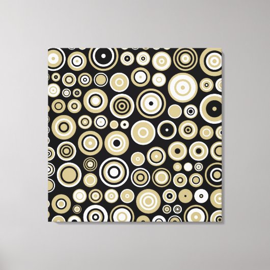 Retro Abstrakte Kunst - überzogene Canvas Leinwanddruck (Vorderseite)