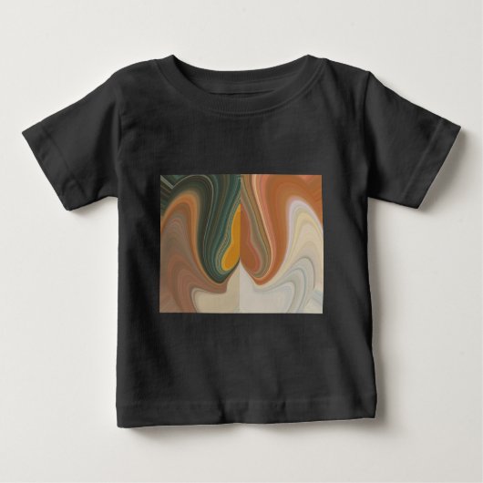 Retro Abstrakte Kunstdrucke Baby T-shirt (Vorderseite)