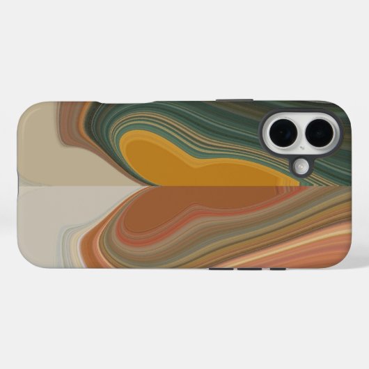 Retro Abstrakte Kunstdrucke Case-Mate iPhone Hülle (Rückseite (Horizontal))