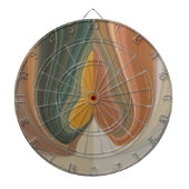 Retro Abstrakte Kunstdrucke Dartscheibe (vorne)