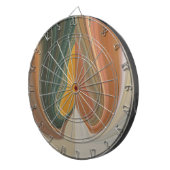 Retro Abstrakte Kunstdrucke Dartscheibe (Vorderseite rechts)