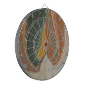 Retro Abstrakte Kunstdrucke Dartscheibe (Vorderseite Links)