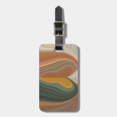 Retro Abstrakte Kunstdrucke Gepäckanhänger (Vorderseite vertikal)