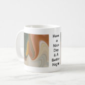 Retro Abstrakte Kunstdrucke Kaffeetasse (Vorderseite Links)