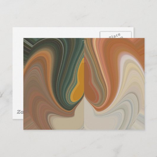 Retro Abstrakte Kunstdrucke - Kundenspezifische Pr Postkarte (Vorne/Hinten)
