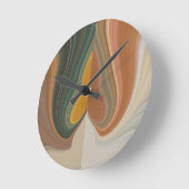 Retro Abstrakte Kunstdrucke Runde Wanduhr (Winkel)