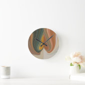 Retro Abstrakte Kunstdrucke Runde Wanduhr (Zuhause)