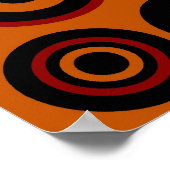 Retro Abstrakte Kunstwerke Poster (Ecke)