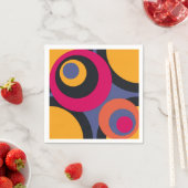 Retro Abstrakte Kunstwerke Serviette (Beispiel)