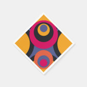 Retro Abstrakte Kunstwerke Serviette (Ecke)