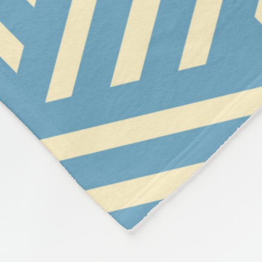 Retro Abstrakte optische Illusion Kubus Muster bla Fleecedecke (Ecke)