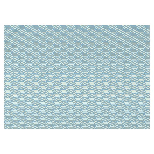 Retro Abstrakte optische Illusion Kubus Muster bla Tischdecke (Vorderseite (Horizontal))