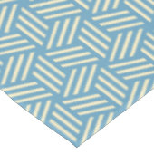 Retro Abstrakte optische Illusion Kubus Muster bla Tischdecke (Schrägansicht)