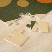 Retro-abstrakte organische Formen Muster Puzzle (Seite)