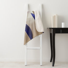 Retro-Abstrakte Semi-Circles auf Soft-Gold Sherpadecke