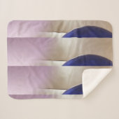 Retro-Abstrakte Semi-Circles auf Soft-Gold Sherpadecke (Vorderseite (Horizontal))