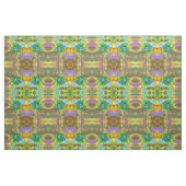 Retro abstrakte Sonnenblumenmalerei mit grünem Gol Stoff (Fat Quarter (45,7 x 55,9 cm))