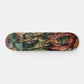 Retro-abstrakte Stadtkunst Skateboard (Horizontal)