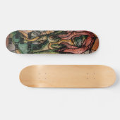 Retro-abstrakte Stadtkunst Skateboard (Horizontal)