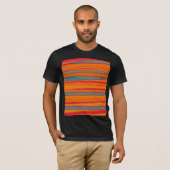 Retro Abstrakte Strickkunst T-Shirt (Vorne ganz)
