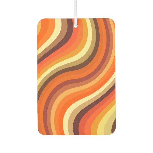 Retro Abstrakte Waves und Kurven Autolufterfrischer (Vorderseite)