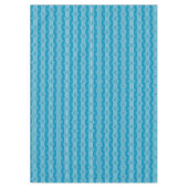 Retro Abstrakte Weiße Linien auf blauem Muster Tischdecke (Vorderseite)