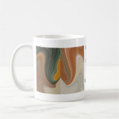 Retro-Abstrakter Kunstdruck Kaffeetasse (Links)