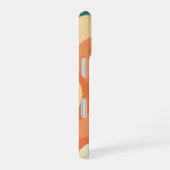 Retro-abstrakter Meeresschaum iPhone 16 Hülle (Rechte Seite)