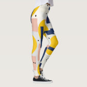 Retro Abstrakter Pinselstrich (12) Leggings (Rechts)