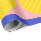 Retro abstrakter Pinselstrich (13) Geschenkpapier (Rolleneckpunkt)