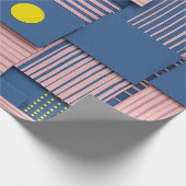 Retro abstrakter Pinselstrich (5) Geschenkpapier (Ecke)