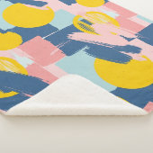 Retro Abstrakter Pinselstrich (6) Sherpadecke (3/4)